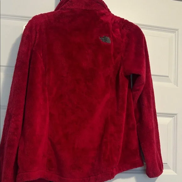 The North Face Women's Vibrant Red/Burgandy Fleece Jacket - Picture 3 of 3